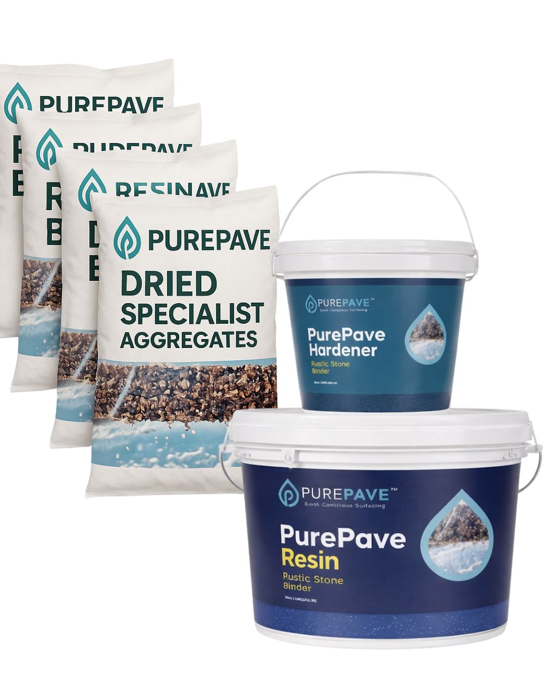 Black Light Granite - Rustic Kit